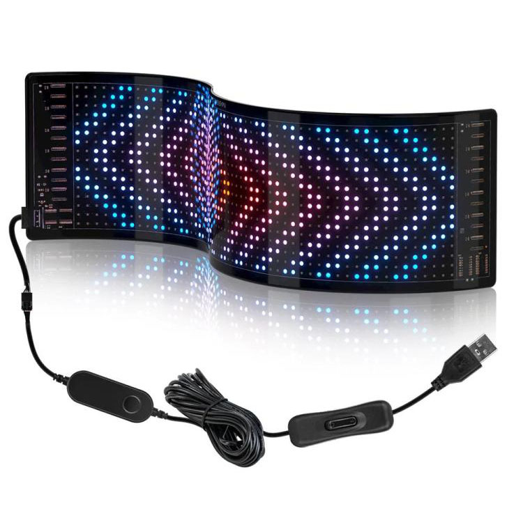 An bhfuil nuálaíochtaí i Taispeántais Maitrís USB LED?